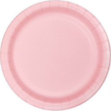 Platos rosa pastel / 8 uds